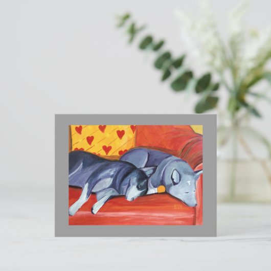 Von Herzen Postkarte (Stehend Vorderseite)