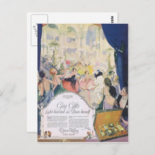 Von Herzen wie Paris selbst Postkarte (Vorne/Hinten)