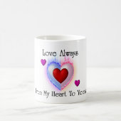 Von Herzen zu deiner Morphing-Tasse Verwandlungstasse (Mittel)