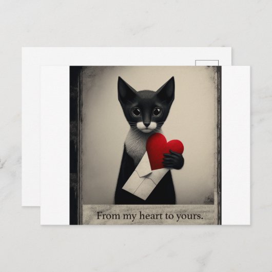 Von Herzen zu dir Postkarte (Vorne/Hinten)