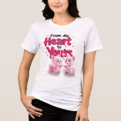 Von Herzen zu dir Tri-Blend Shirt (Vorderseite)