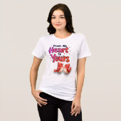 Von Herzen zu dir Tri-Blend Shirt (Vorderseite voll)