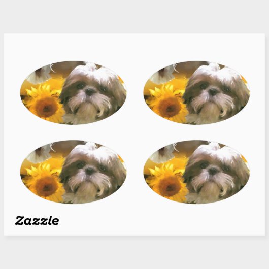 von hope_Painting.jpg Ovaler Aufkleber (Blatt)