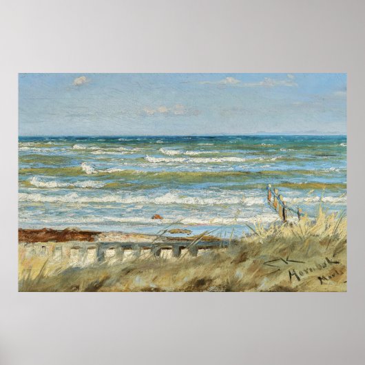 Von Hornbæk Strand, PS Kroyer Poster (Vorne)