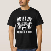 Von Hühnern und Reis gebaut T-Shirt (Vorderseite)
