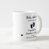 Von Hunde-Großeltern propagierte Schwangerschaftso Jumbo-Tasse (Vorderseite Rechts)