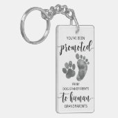 Von Hundegroßeltern zum Menschen befördert Schlüsselanhänger (Vorderseite links)