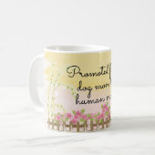 Von Hundemutter zu Mama befördert Kaffeetasse (Vorderseite Links)