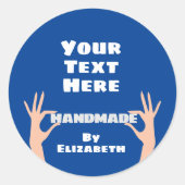 Von Ihnen selbst Runder Aufkleber (Vorderseite)