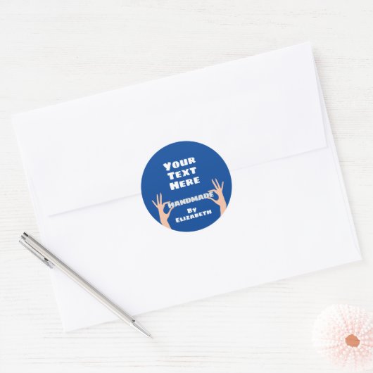 Von Ihnen selbst Runder Aufkleber (Umschlag)