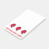 Von Ihrem geheimen Weihnachtsfeiertag Weihnachten Post-it Klebezettel (angewinkelt)