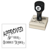 Von Ihrem glorreichen Führer genehmigt Gummistempel (Stempel)