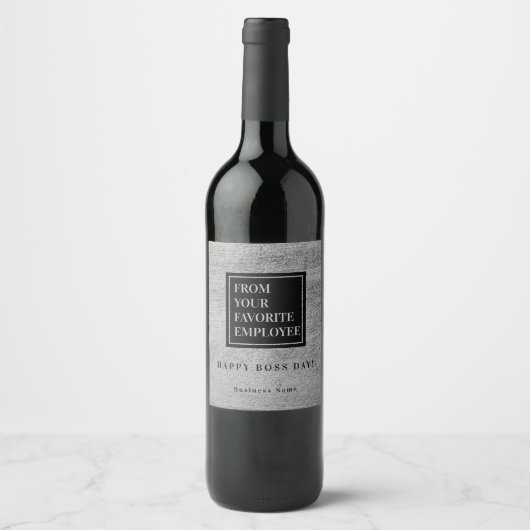 Von Ihrem Lieblingsberuf Funny Wine Label Weinetikett (Vorderseite)