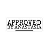 Von Ihrem Namen genehmigt Holz Gummistempel (Stempel)