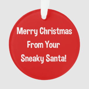 Von Ihrem sneaky Santa Acrylic Ornament
