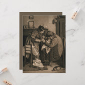 Von ihrem Vater und ihrer Mutter unterstütztes Kin Karte (Vorderseite/Rückseite Beispiel)