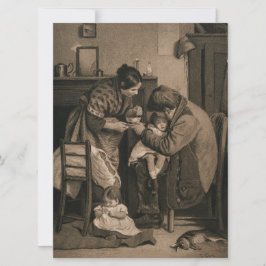 Von ihrem Vater und ihrer Mutter unterstütztes Kin Karte