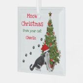 Von Ihrer Katze Weihnachtsschmuck (Vorderseite links)