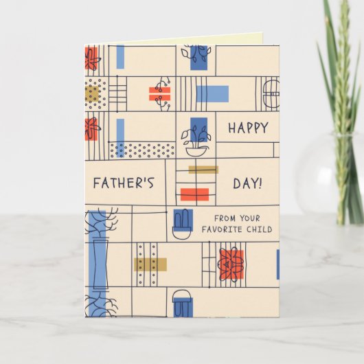 Von Ihrer Lieblings-Kindertageskarte des glücklich Karte (Vorderseite)