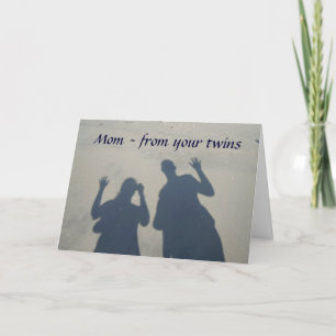 VON IHRER TWINS-MAMA AM GEBURTSTAG KARTE