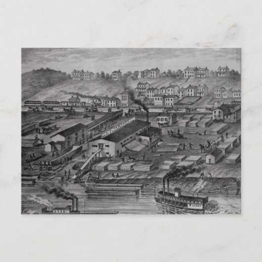 Von 'Illustrierten Atlas des Oberen Ohio Postkarte (Vorderseite)