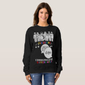 Von im April tragen wir Rot statt Autismus Mensche Sweatshirt (Vorne ganz)