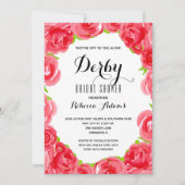 Von ins Altar Derby-Brautparty Einladung (Vorderseite)