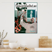 Von Isham Jones die Lane herunterschwingen Poster (Küche)