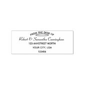 Von jedem Schreibtisch aus: Gummistempel (Prägung)