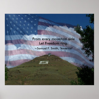 Von jeder Bergseite Poster