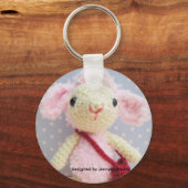 von Jennyandteddy entworfenes Lamm Schlüsselanhänger (Vorderseite)