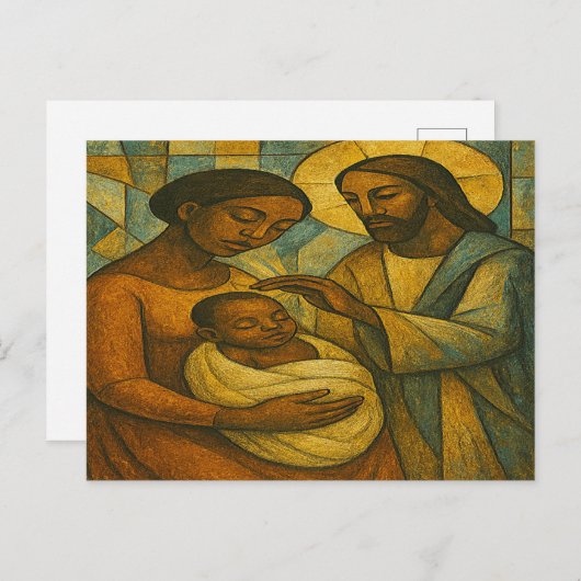 Von Jesus afrikanisch-amerikanischer Postkarte ges (Vorne/Hinten)