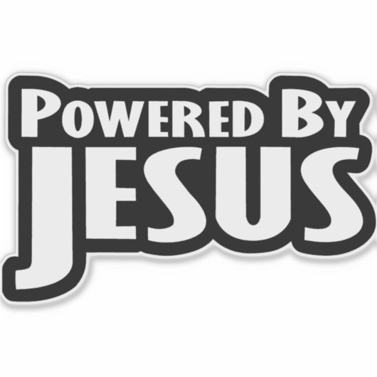 Von Jesus angetrieben Aufkleber (Vorderseite)
