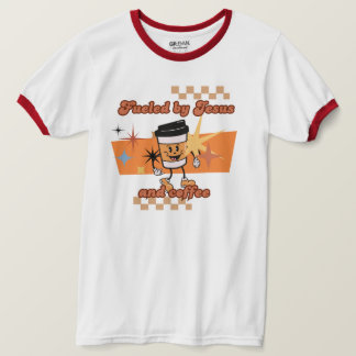 Von Jesus und Coffee Retro tee unisex gespeist