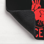 Von Jesus und einem Herzkrankenbildner Mousepad (Ecke)