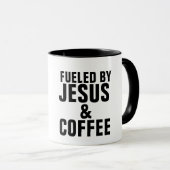 VON JESUS UND KAFFEE BEKRÄFTIGT TASSE (VorderseiteRechts)