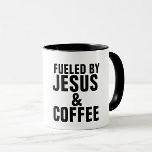 VON JESUS UND KAFFEE BEKRÄFTIGT TASSE