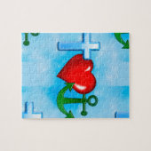 von Jesus verankert Puzzle (Horizontal)