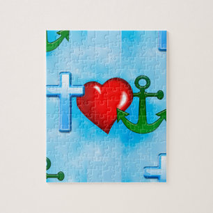von Jesus verankert Puzzle