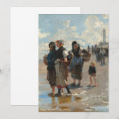 Von John Singer Sargent zum Fischen Einladung (Vorne/Hinten)