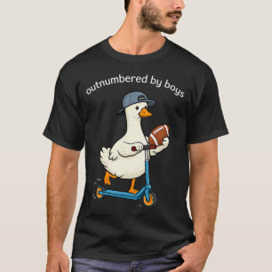 Von Jungen überwältigte Fußballgans T-Shirt
