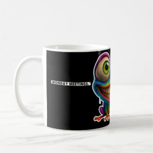 👉 "Von Kaffee ☕ angeheizt, lächelt das Fake 😅 un Kaffeetasse