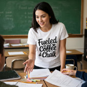 Von Kaffee & Chalk getrieben Frauen Tri-Blend Shirt