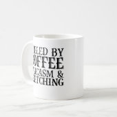 Von Kaffee gesäumt und gezeichnet Kaffeetasse (Vorderseite Links)