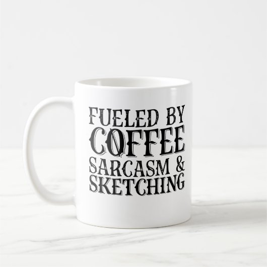 Von Kaffee gesäumt und gezeichnet Kaffeetasse (Links)