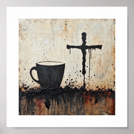 Von Kaffee gespeist, geleitet von Kreuz Edgy Chris Poster (Vorne)