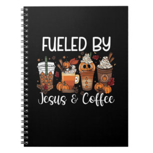 Von Kaffee gespeist, Jesus Coffein Lover Dank Notizblock