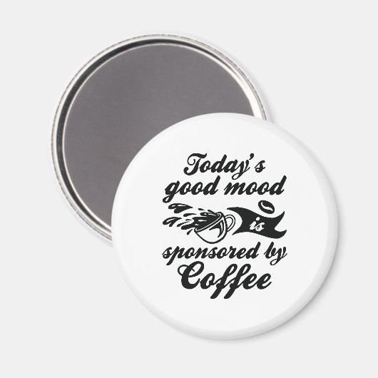 Von Kaffee gesponsert Magnet (Vorderseite/Rückseite)