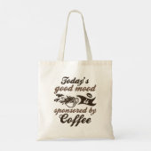 Von Kaffee gesponsert Tragetasche (Rückseite)