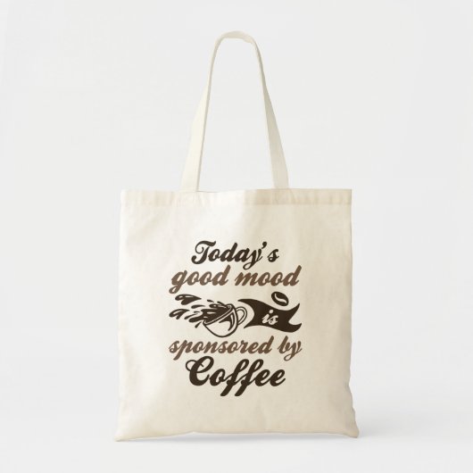 Von Kaffee gesponsert Tragetasche (Vorne)
